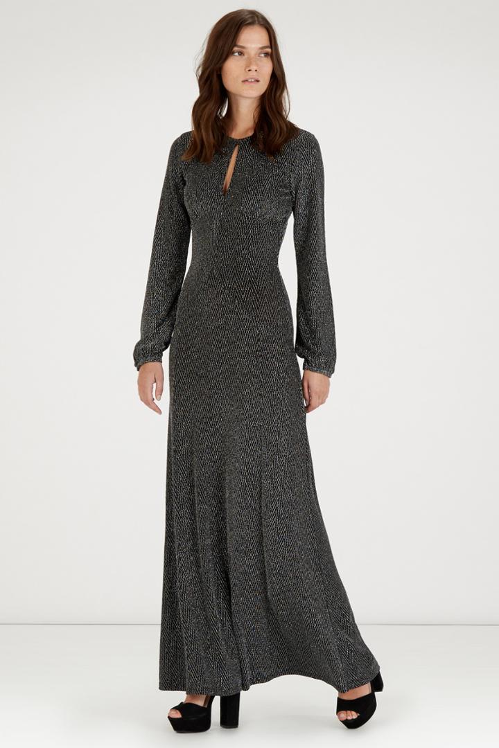 Warehouse 70s Metallic Statement Maxi
