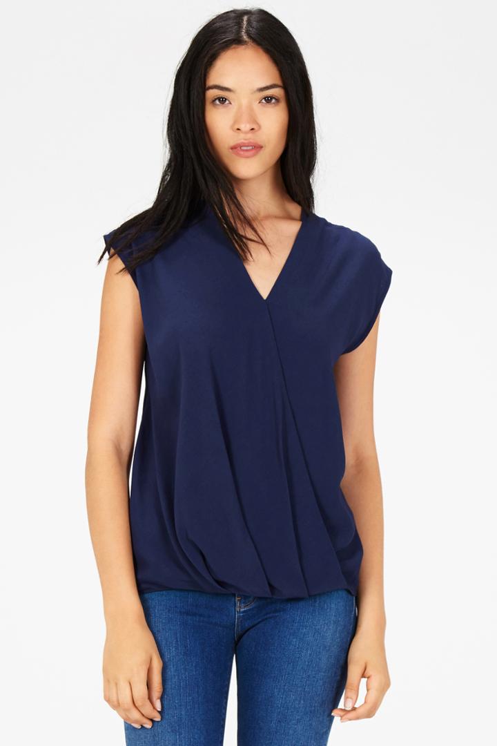 Warehouse Drape Front Wrap Top