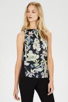 Warehouse Pretty Floral Print Shell Top