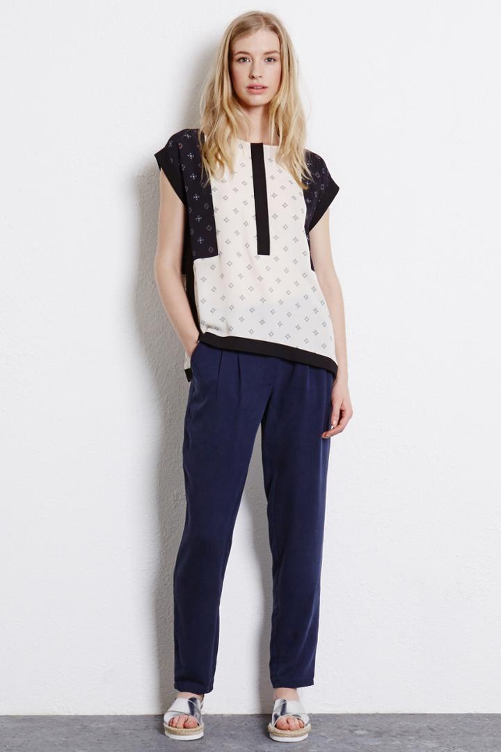 Warehouse Geo Ditsy Print Top