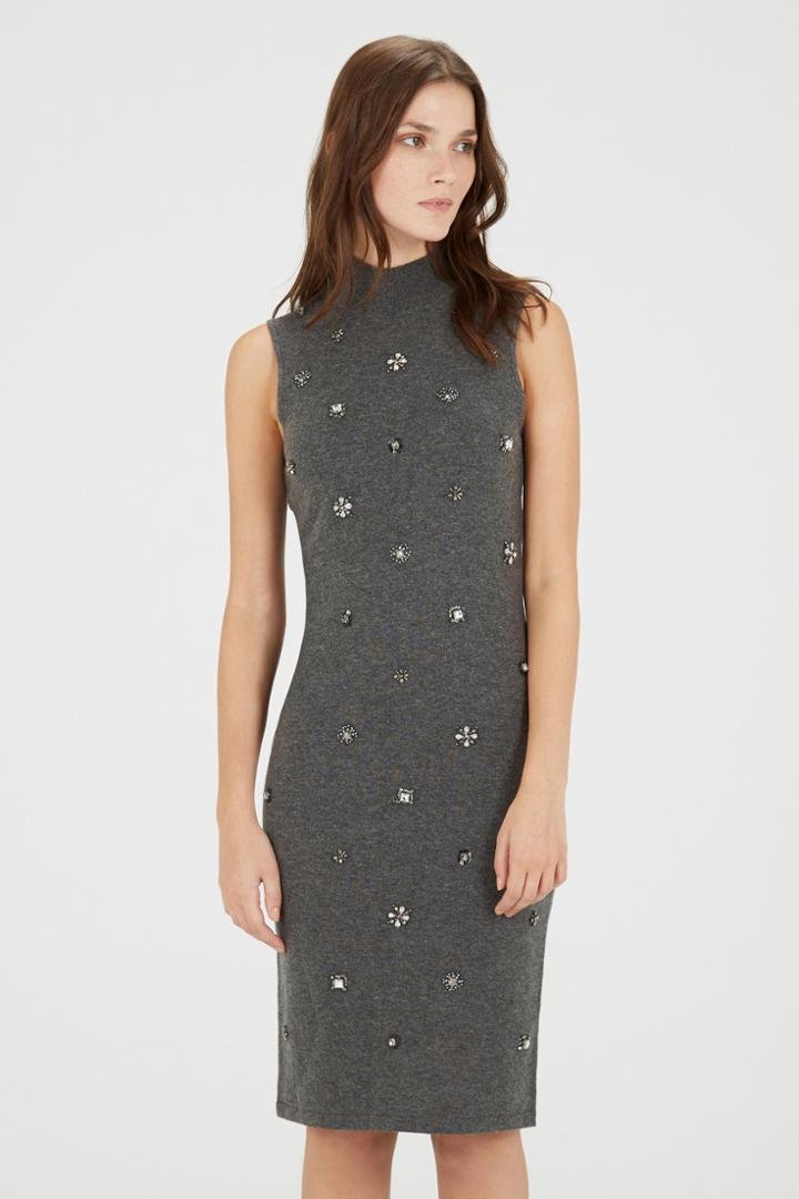 Warehouse Embellished Bodycon Dress