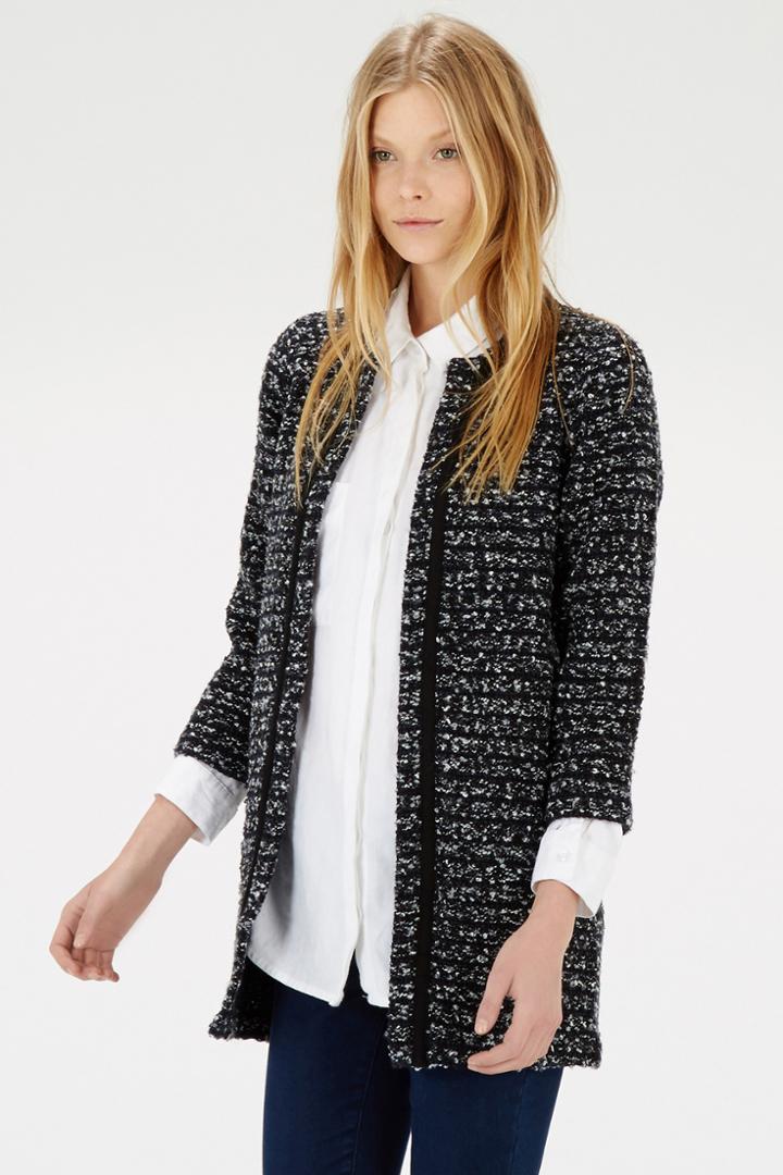 Warehouse Tweedy Long Jacket