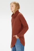 Warehouse Rib Curve Hem Jumper