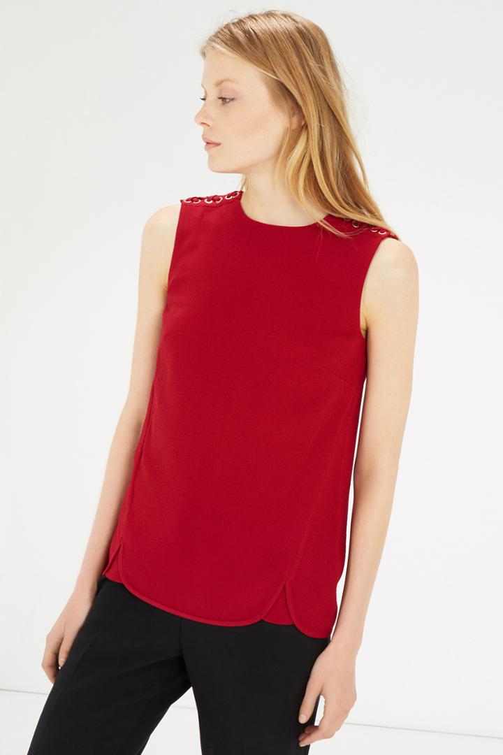 Warehouse Eyelet Detail Top