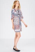 Warehouse Patchwork Print Dress