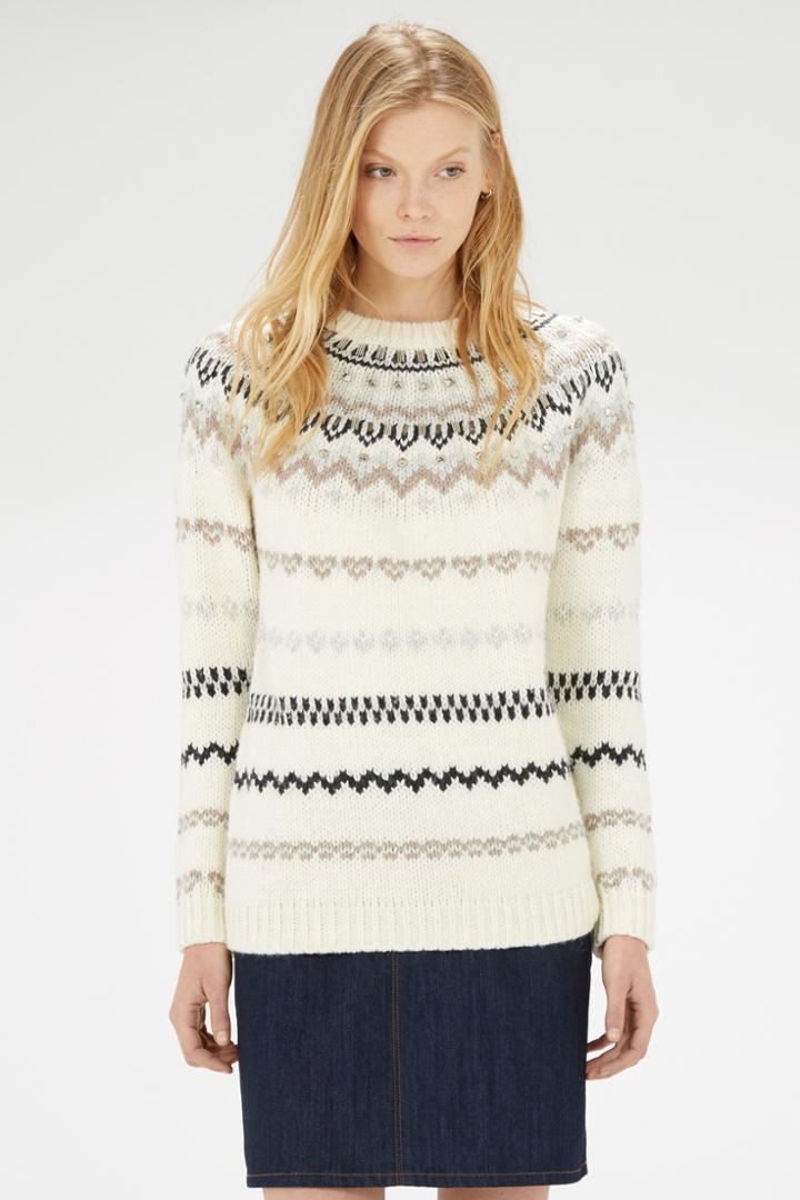 Warehouse Fairisle Stripe Jumper