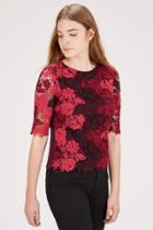 Warehouse Mixed Colour Lace Tee
