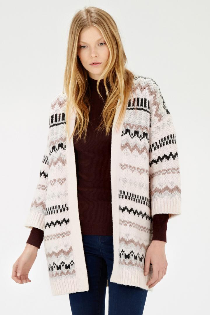 Warehouse Fairisle Cardi