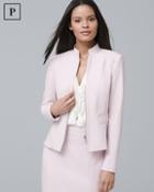 White House Black Market Petite Stand-collar Zip Suiting Jacket