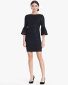 White House Black Market Women's Aidan Mattox Jacquard Shift Dress