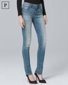 White House Black Market Women's Petite Mid-rise Slim Jeans