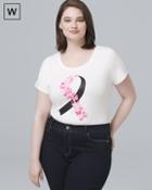 White House Black Market Plus Breast Cancer Awareness Tee