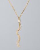 White House Black Market Swarovski Crystal & Tassel Pendant Necklace
