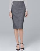 White House Black Market Women's Textured Suiting Pencil Skirt