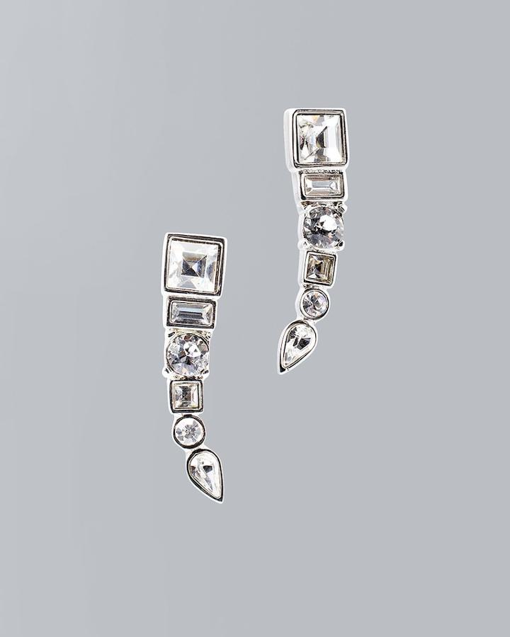 White House Black Market Women's Crystals From Swarovski Drop Earrings