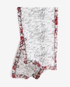 White House Black Market Women's Living Beyond Breast Cancer Butterfly-print Oblong Scarf