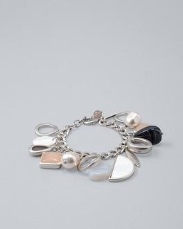 White House Black Market Mixed-stone Charm Bracelet