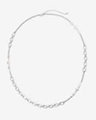 White House Black Market Rectangle Freshwater Pearl Single-row Necklace