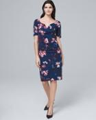 White House Black Market Adrianna Papell Floral-print Sheath Dress