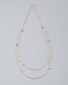 White House Black Market Women's Freshwater Pearl Long Double-row Station Necklace