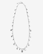 White House Black Market Women's Silvertone Pearl Sodalite Necklace
