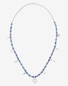 White House Black Market Blue Aventurine Charm Necklace