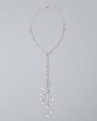 White House Black Market Freshwater Pearl Y-necklace