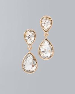 White House Black Market Double-station Teardrop Earrings