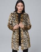 White House Black Market Leopard-print Faux Fur Coat
