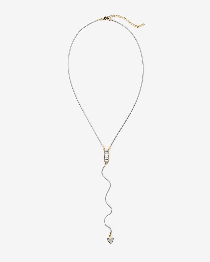 White House Black Market Women's Baguette Y-shaped Necklace