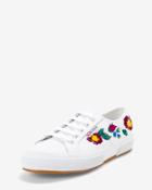 White House Black Market Women's 2750 Superga Embroidered Canvas Sneakers