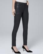 White House Black Market Women's Mid-rise Coated Skinny Jeans