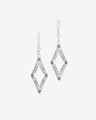 White House Black Market Women's Swarovski Diamond-shaped Drop Earrings