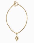 White House Black Market Women's Rope Chain Toggle Necklace