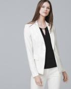 White House Black Market Women's Pinstripe Suiting Blazer Jacket