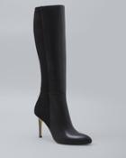 White House Black Market Leather & Stretch Faux Suede Boots
