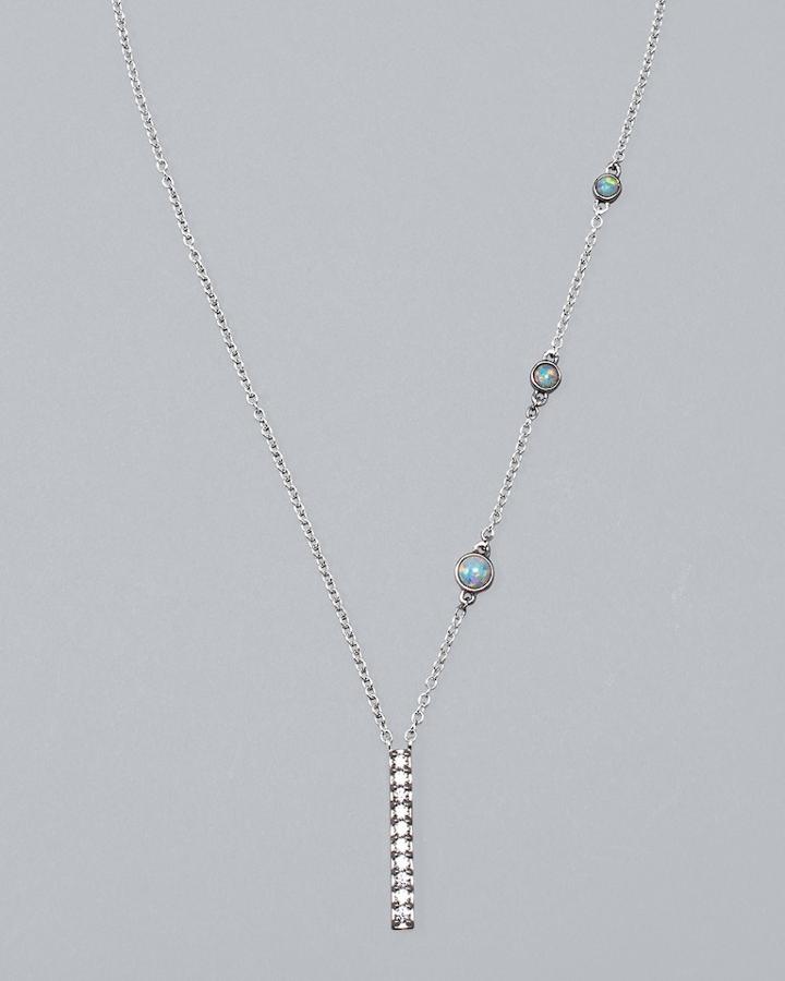 White House Black Market Women's Sterling Silver Pav Pendant Necklace With Zirconia From Swarovski