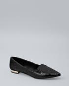 White House Black Market Women's Sequin Pointed-toe Flats