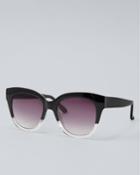 White House Black Market Women's Gradient Two-tone Sunglasses, 54mm