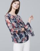 White House Black Market Floral-print Blouse