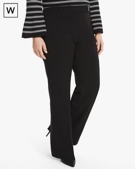 White House Black Market Plus Seasonless Bootcut Black Pants