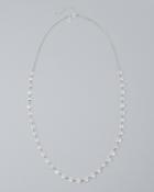 White House Black Market Women's Hammered Disc Long Station Necklace