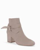 White House Black Market Women's Suede Knot Ankle Boots