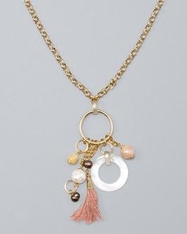 White House Black Market Mixed-charm Pendant Necklace
