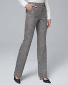 White House Black Market Modern-fit Textured Suiting Slim Pants