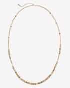 White House Black Market Women's Jasper Bead Long Necklace