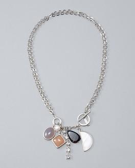 White House Black Market Multi-stone Charm Pendant Necklace