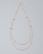 White House Black Market Freshwater Pearl Long Double-row Station Necklace