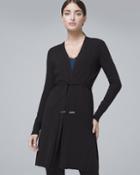 White House Black Market Women's Belted Knit Cover-up