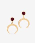 White House Black Market Women's Crescent-shaped Drop Earrings